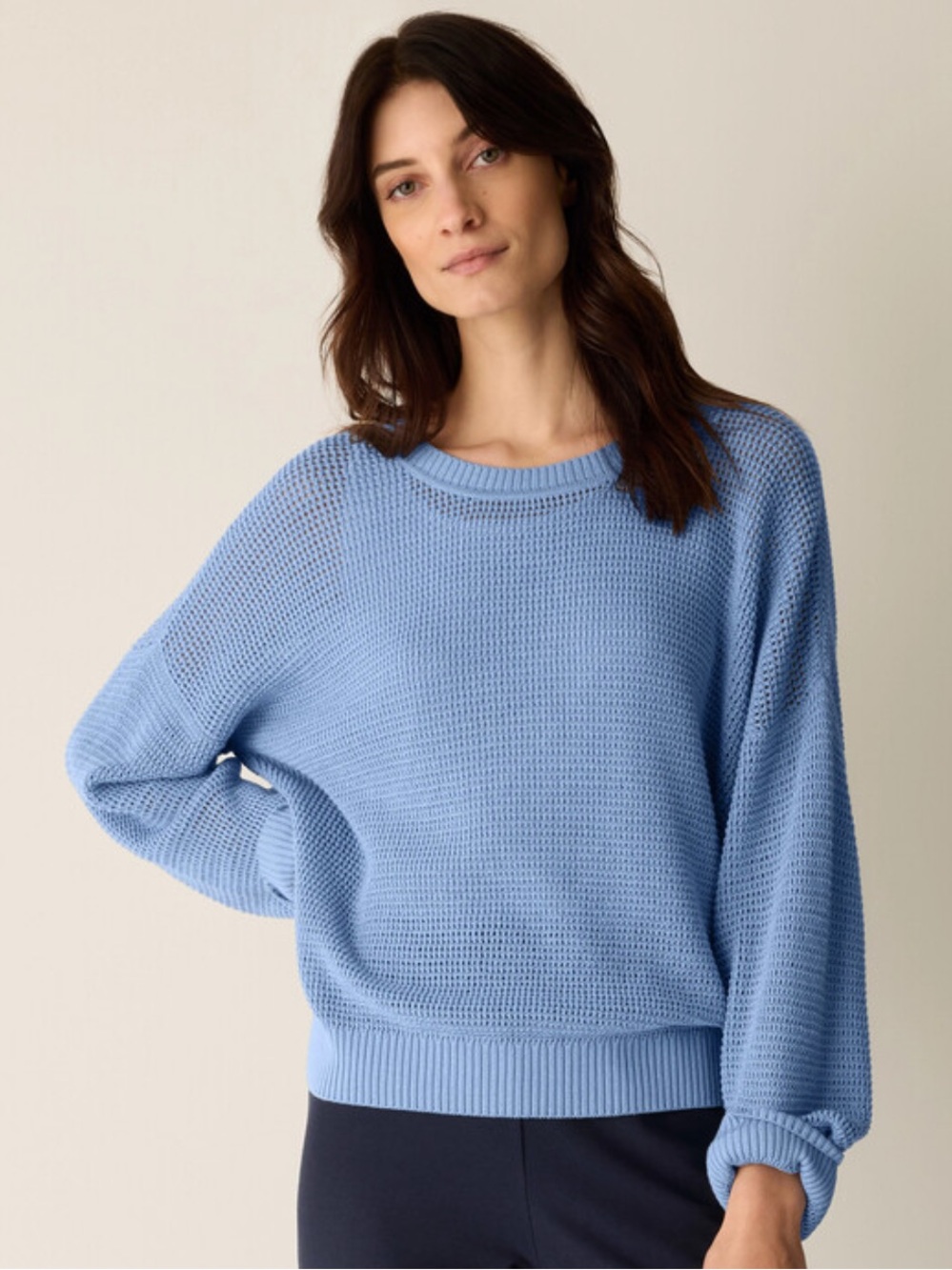 Eileen Fisher Organic Cotton Pullover Sweater -XL